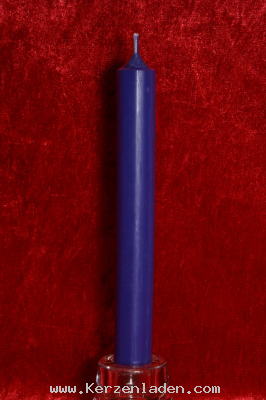 blau Stabkerze 180x22mm durchgefärbt aus hochwertigen Parafinwachs erfüllt die Anforderungen nach dem Ral-Gütezeichen RAL-GZ 041 Kerzen